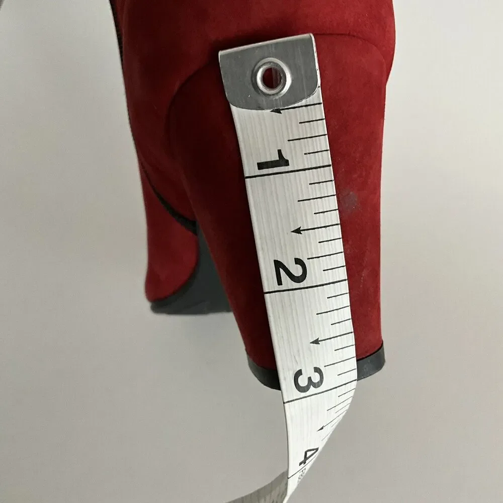 Arche LN  Suede Ankle Comfort Boots Red 42